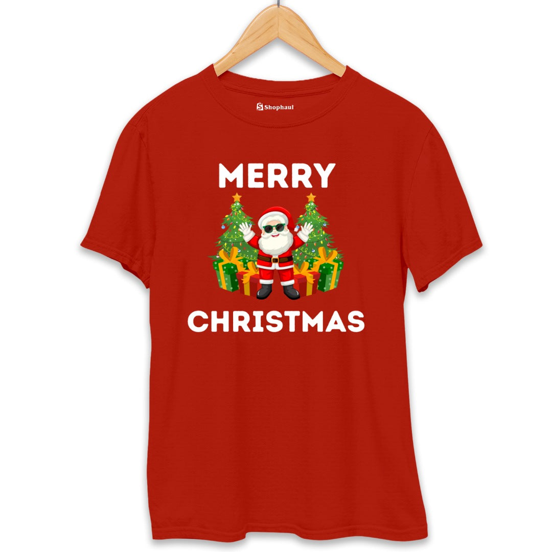 Merry Christmas T-Shirt  Brick-Red-XXL