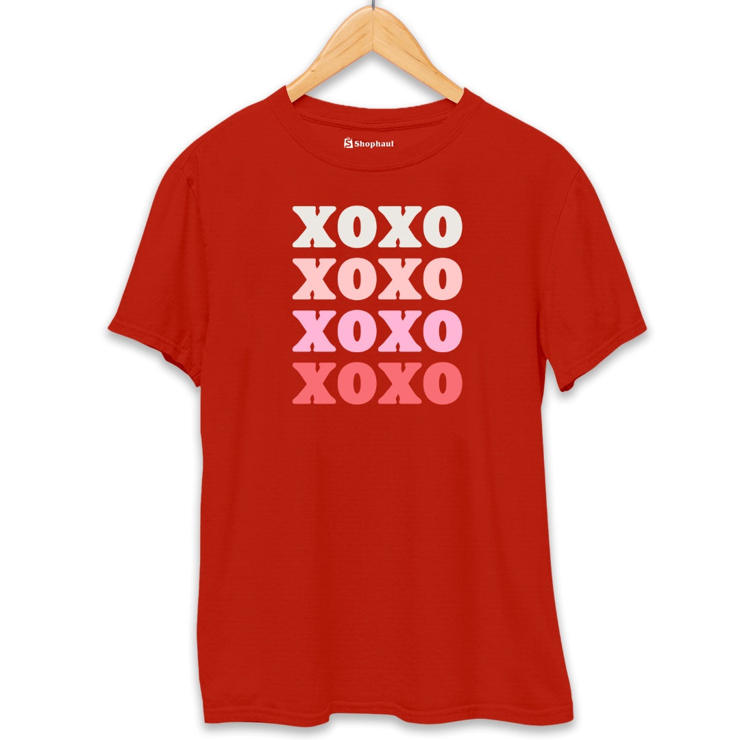 XOXO Love T-Shirt  Brick-Red-XXL