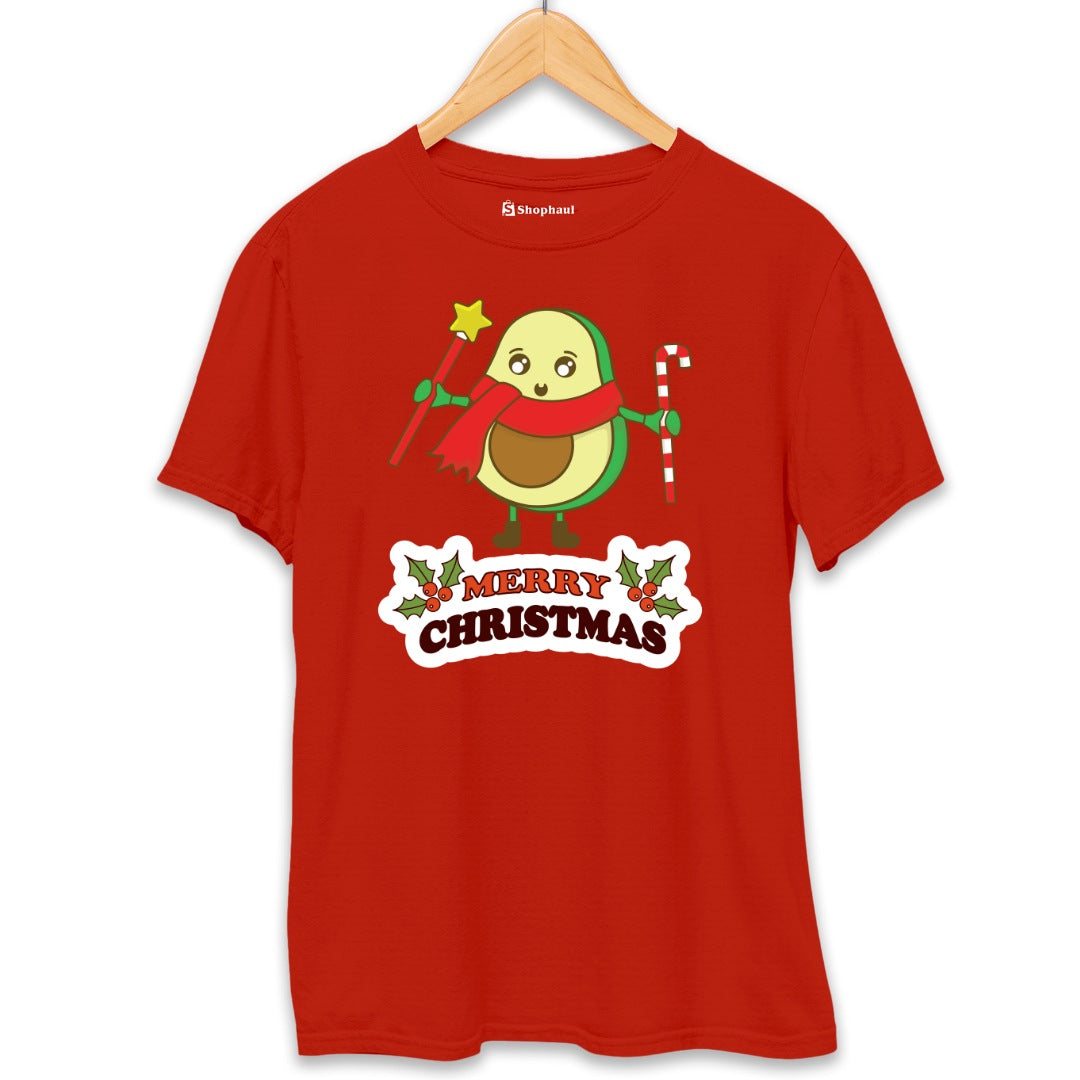 Panda Christmas T-Shirt  Brick-Red-XXL