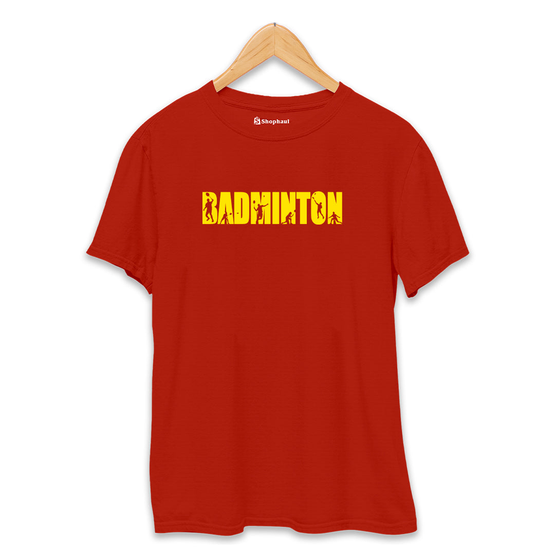 Badminton T-Shirt  Brick-Red-XXL