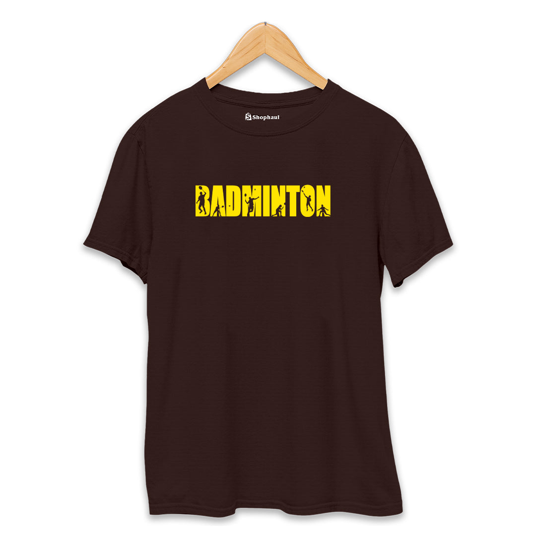 Badminton T-Shirt  Coffee-Brown-XXL