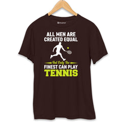 All Men Created Equal Tennis T-Shirt  Coffee-Brown-XXL