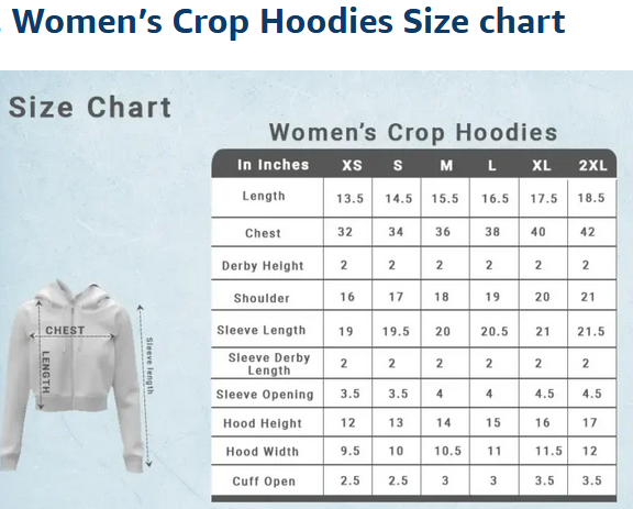 Female Crop Hoodies - Plain