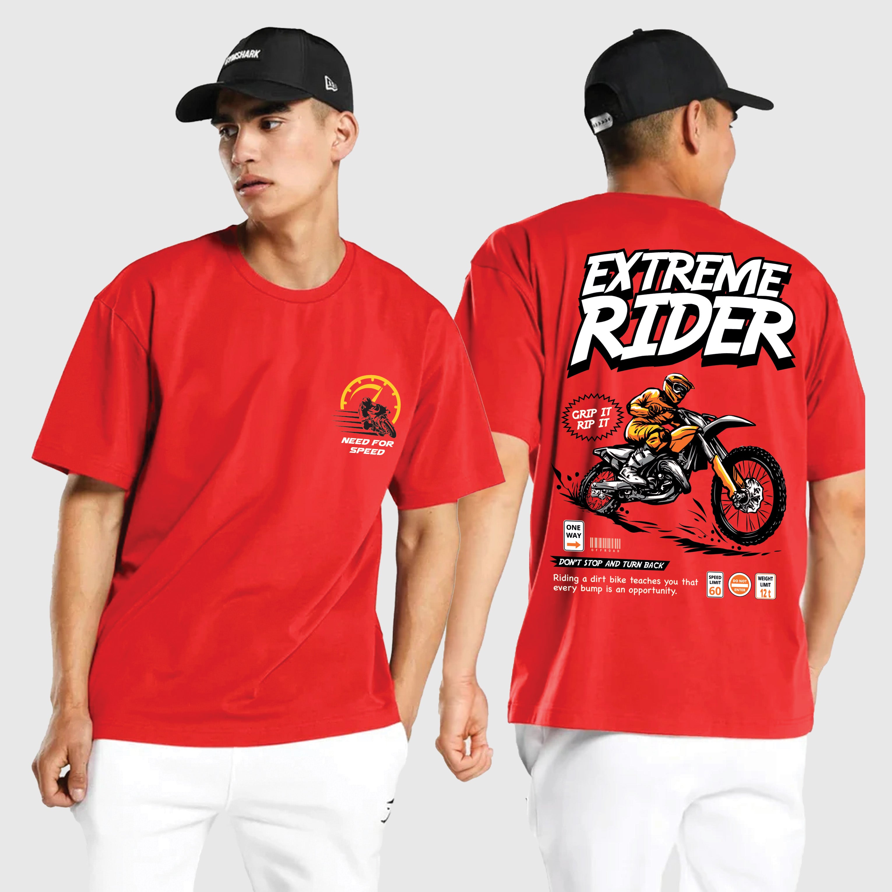 Extreme Rider Oversized T-Shirt  XXL