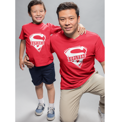 Super Dad Son T-Shirt 