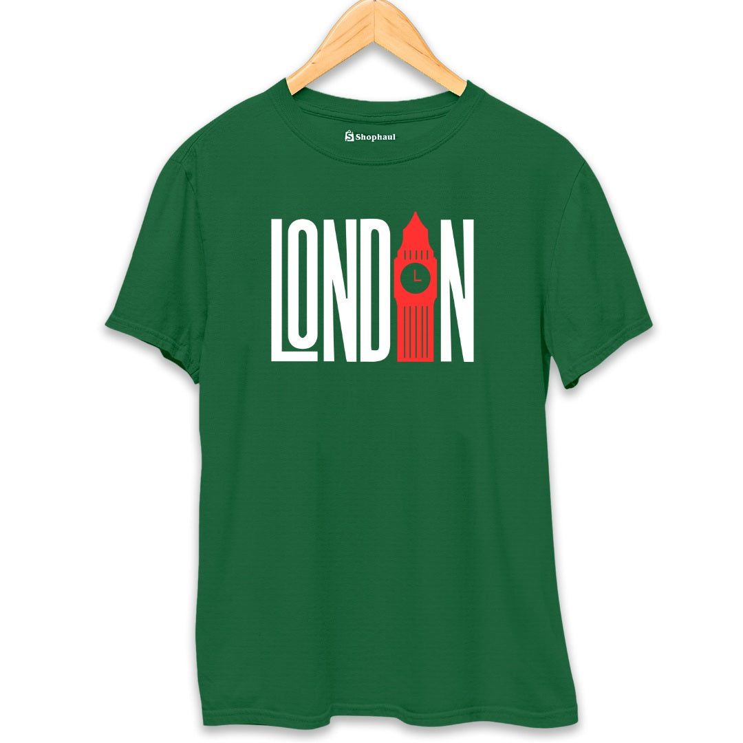 London T-Shirt  Bottle-Green-XXL