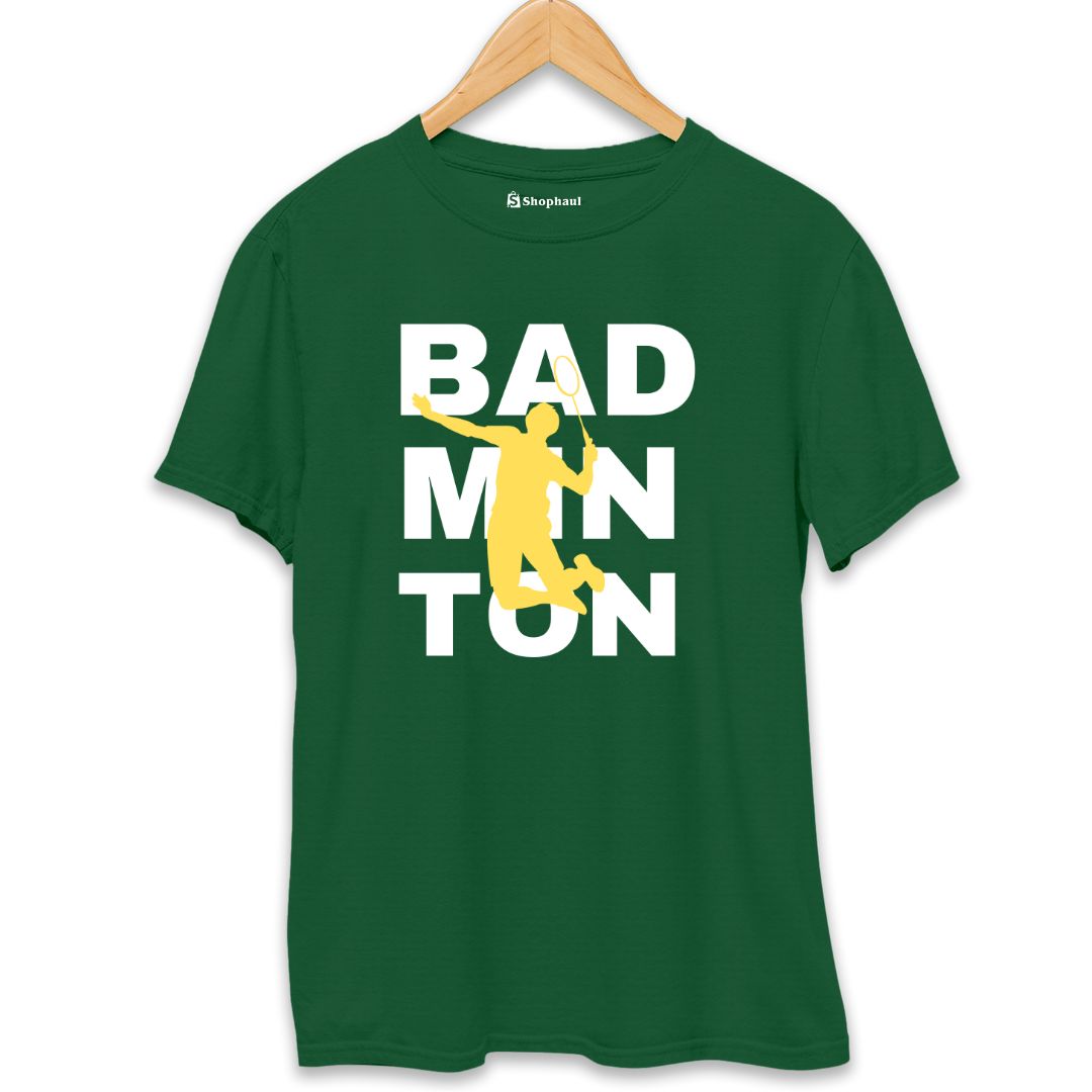 Badminton T-Shirt  Bottle-Green-XXL