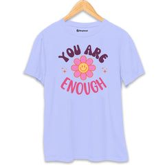 You are Enough Smiley T-Shirt  Lavender-XXL