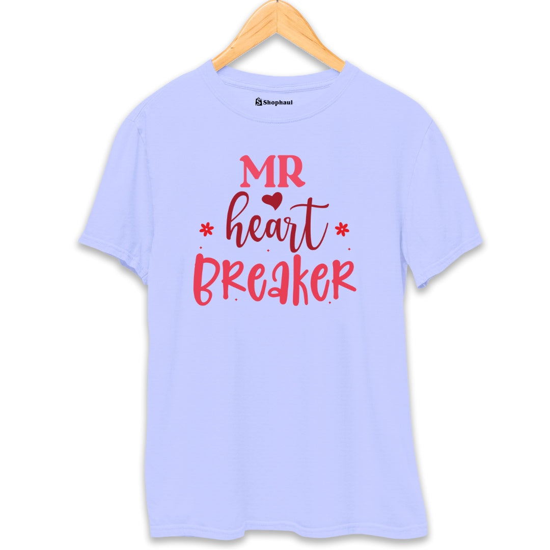 Mr Heart Breaker T-Shirt  Lavender-XXL