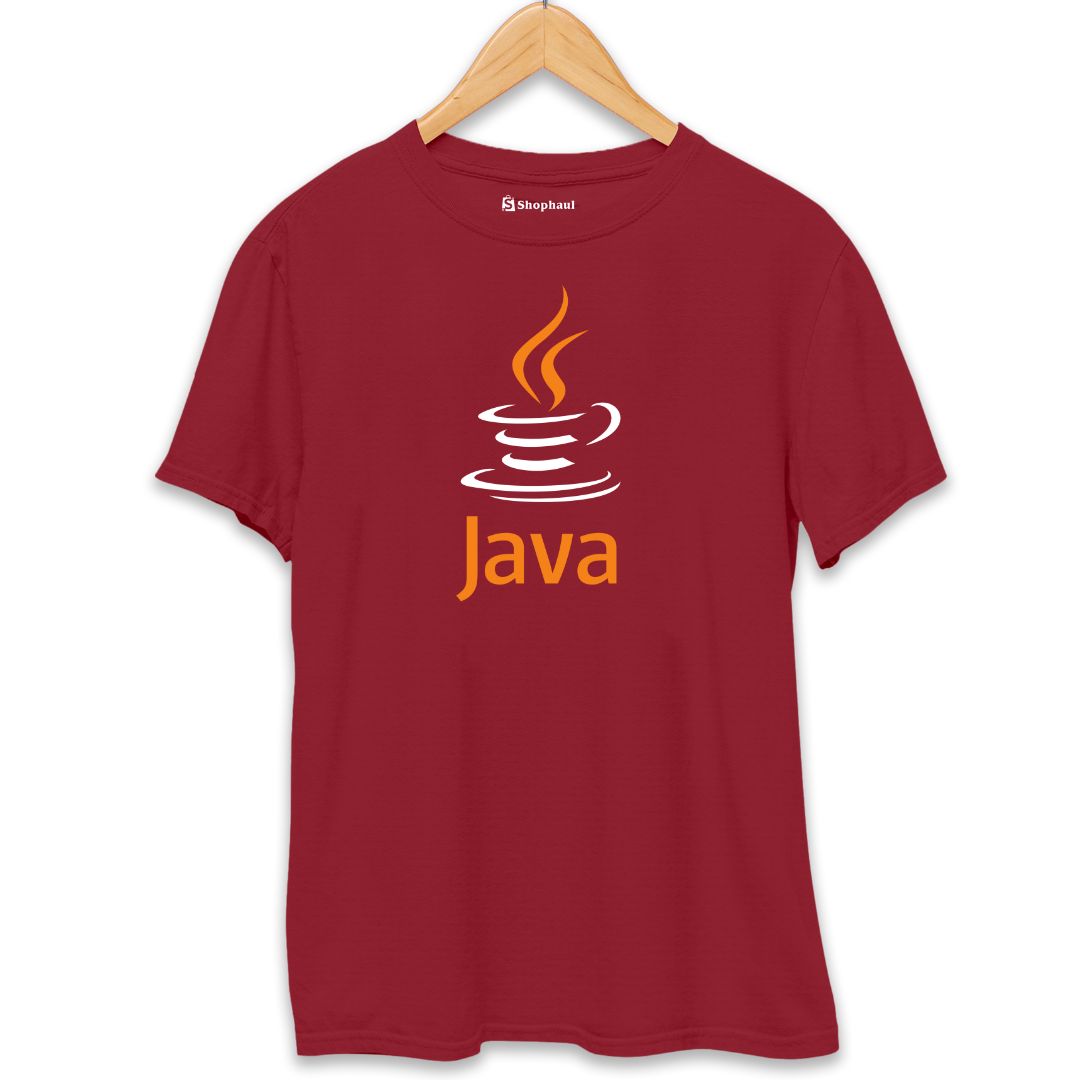 JAVA Coding T-Shirt  Maroon-XXL