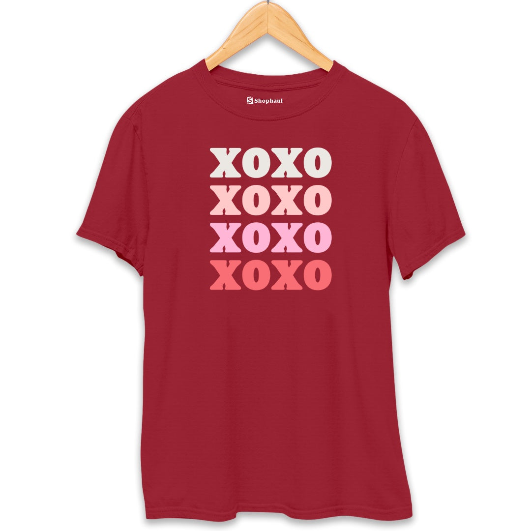 XOXO Love T-Shirt  Maroon-XXL