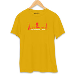 Break Your Limit Hiking T-Shirt  Mustard-Yellow-XXL