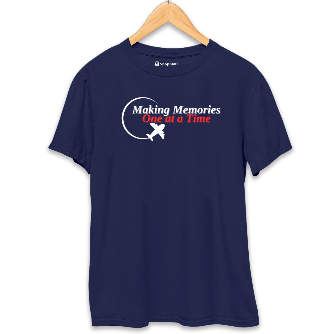 Making Memories Travel T-Shirt  Navy-Blue-XXL