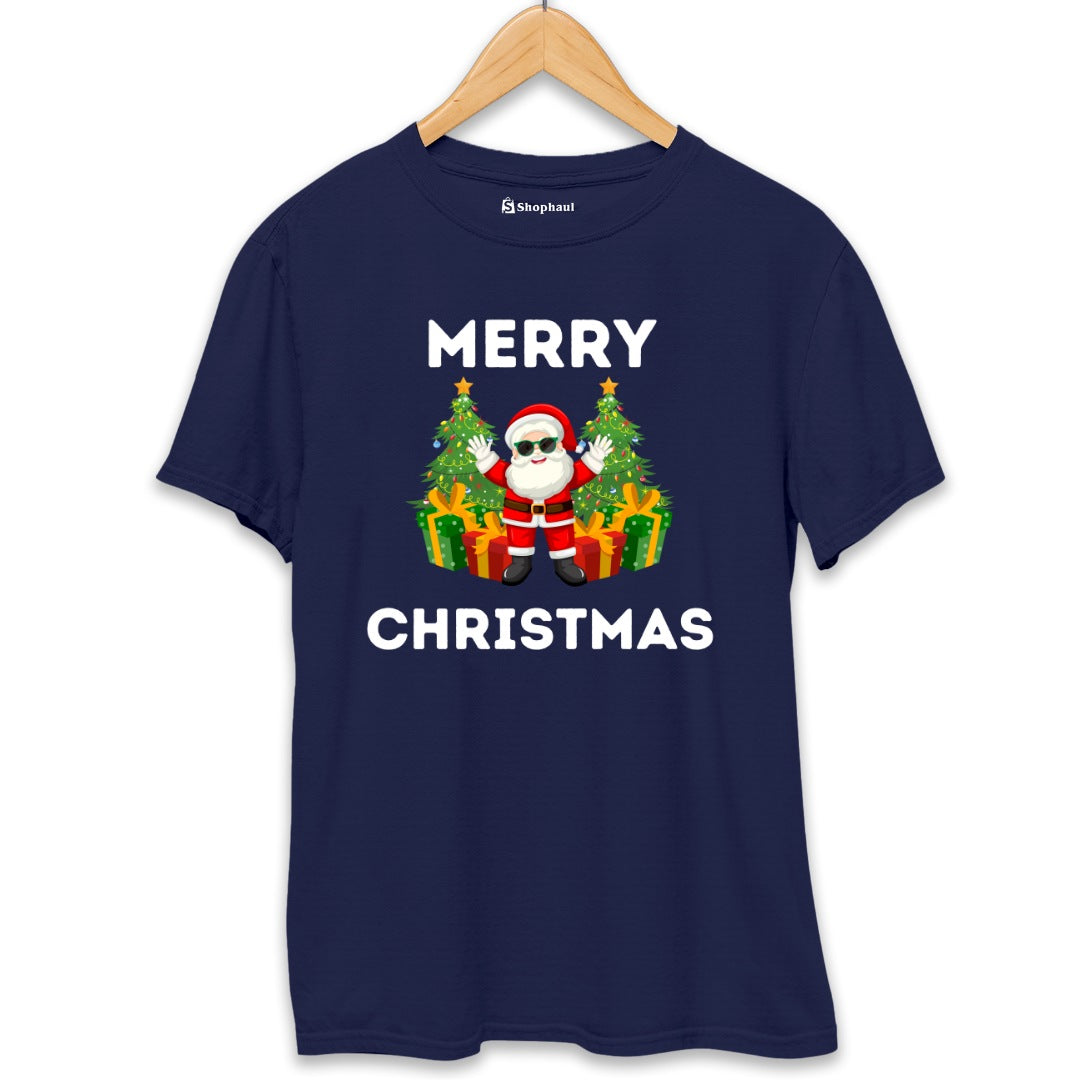 Merry Christmas T-Shirt  Navy-Blue-XXL