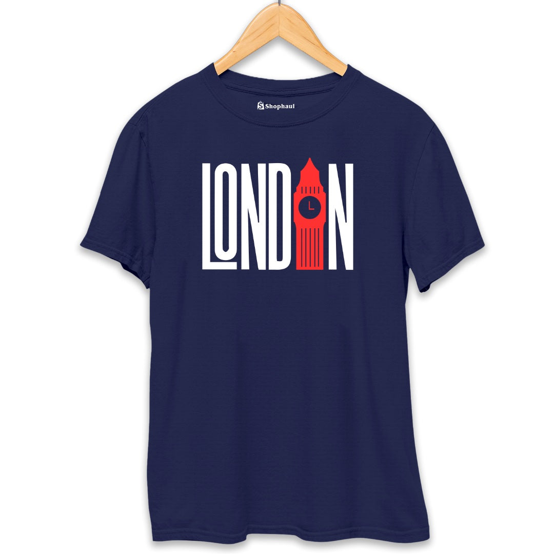 London T-Shirt  Navy-Blue-XXL