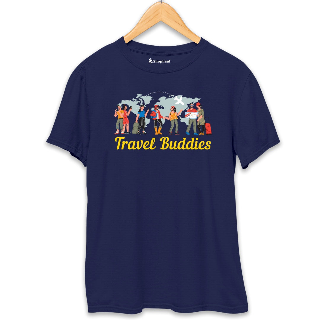 Travel Buddies T-Shirt  Navy-Blue-XXL