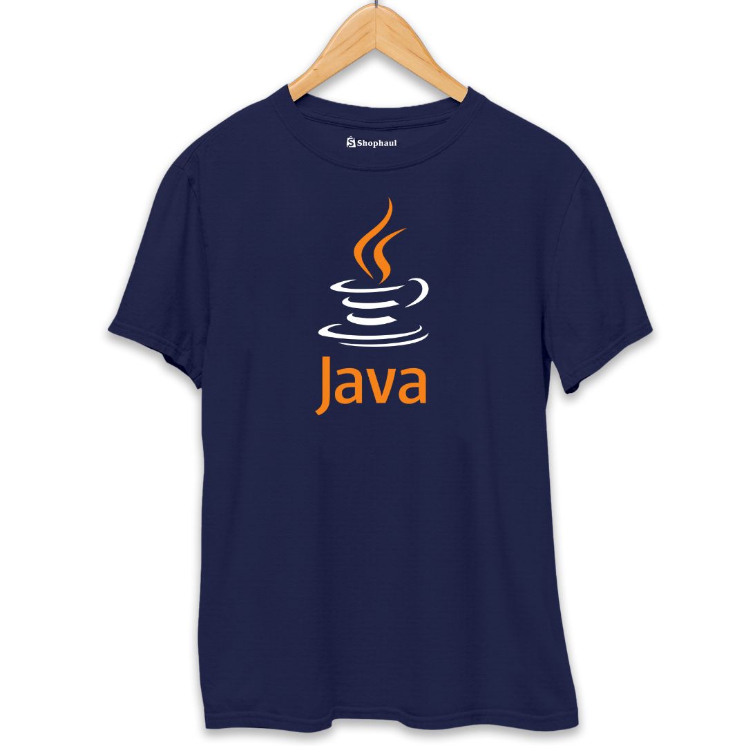 JAVA Coding T-Shirt  Navy-Blue-XXL