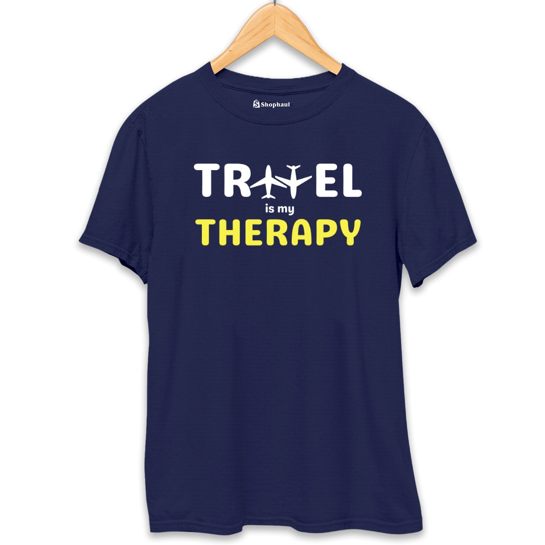 Travel Therapy T-Shirt  Navy-Blue-XXL