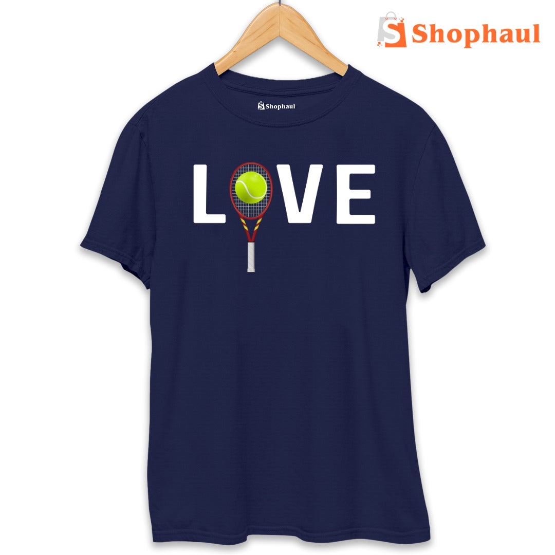 Love Tennis T-Shirt  Navy-Blue-XXL