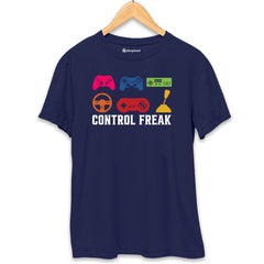 Control Freak Gaming T-Shirt  Navy-Blue-XXL