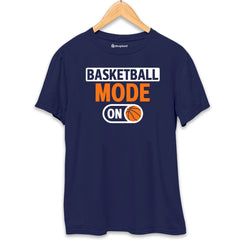 Basketball Mode On T-Shirt  Navy-Blue-XXL