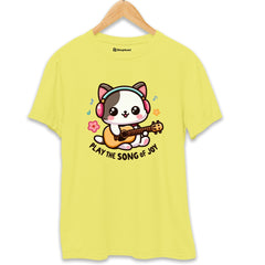 Play the Song of Joy Cat T-Shirt