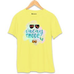 Vacay Mode Beach T-Shirt  New-Yellow-XXL