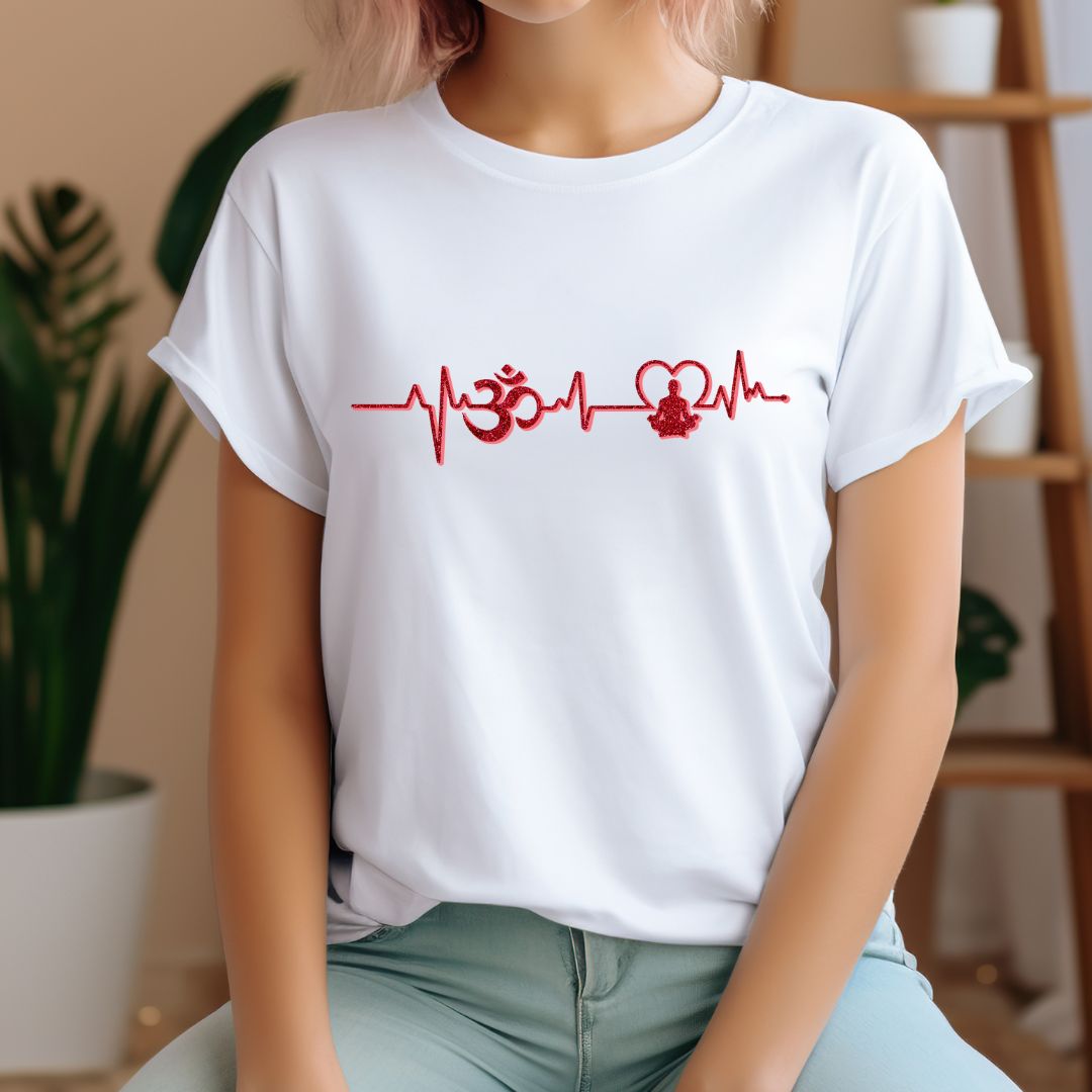 OM Heartbeat Yoga T-Shirt