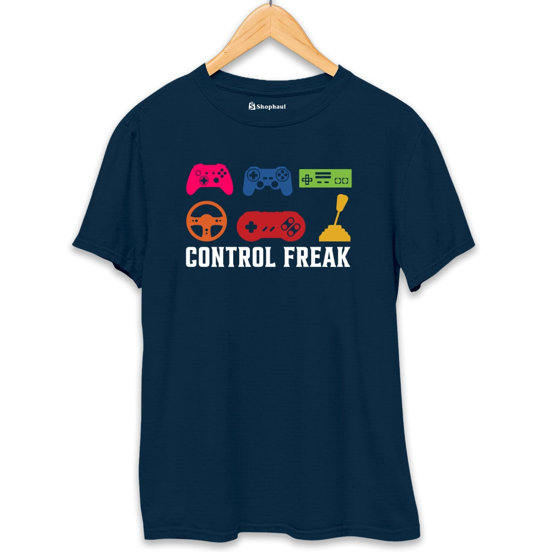 Control Freak Gaming T-Shirt  Petrol-Blue-XXL