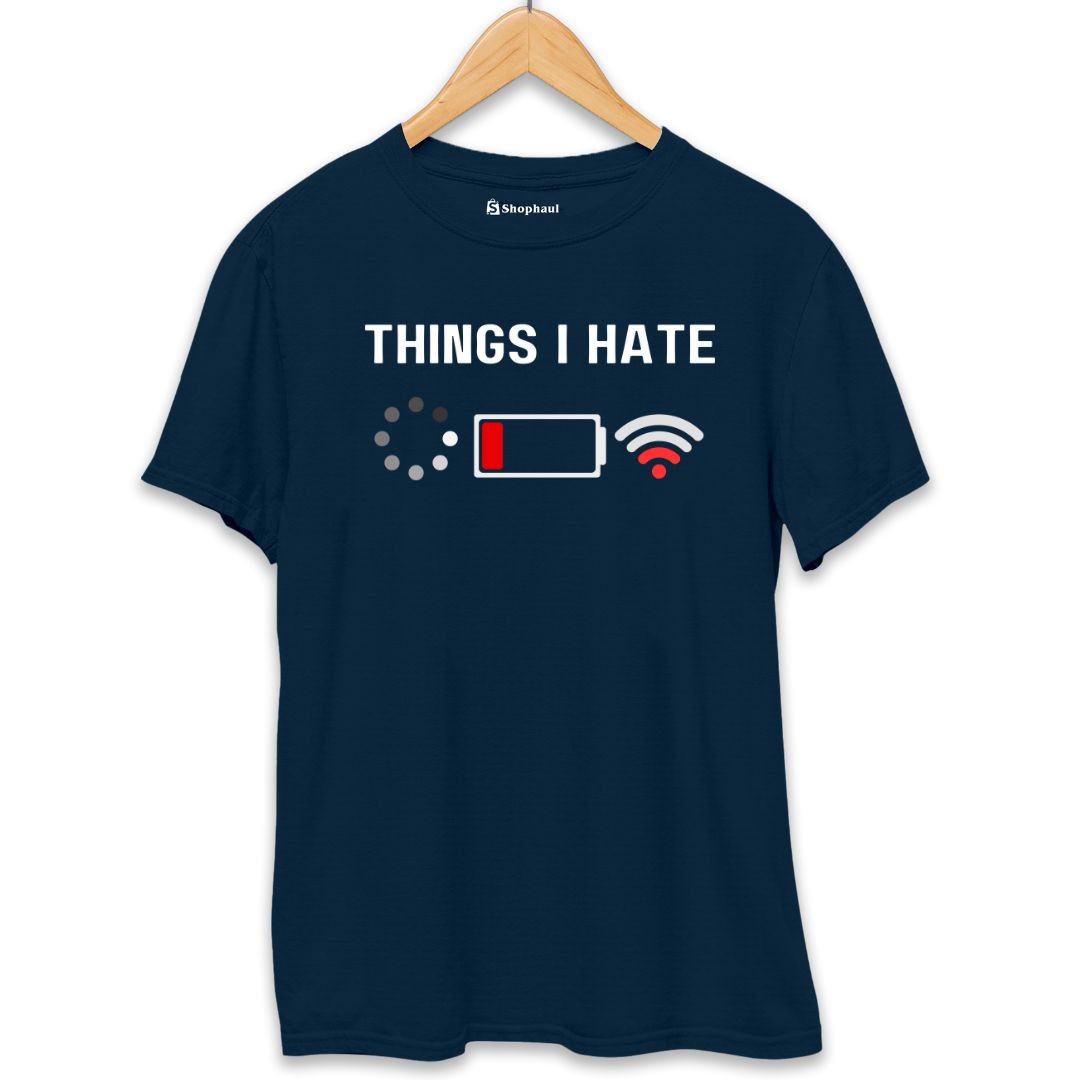 Things I hate Coding T-Shirt  Petrol-Blue-XXL