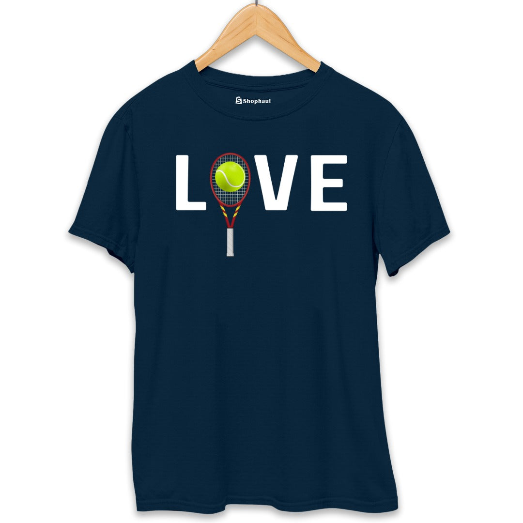 Love Tennis T-Shirt  Petrol-Blue-XXL