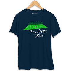 My Happy Place Football T-Shirt  Petrol-Blue-XXL