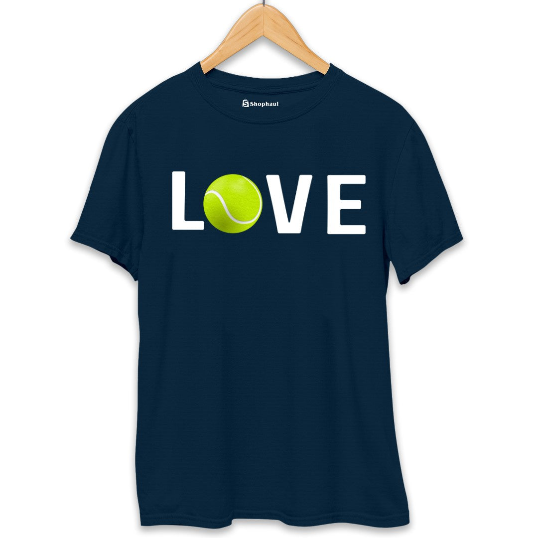 Love Tennis T-Shirt  Petrol-Blue-XXL