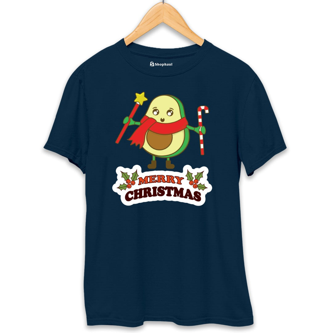 Panda Christmas T-Shirt  Petrol-Blue-XXL