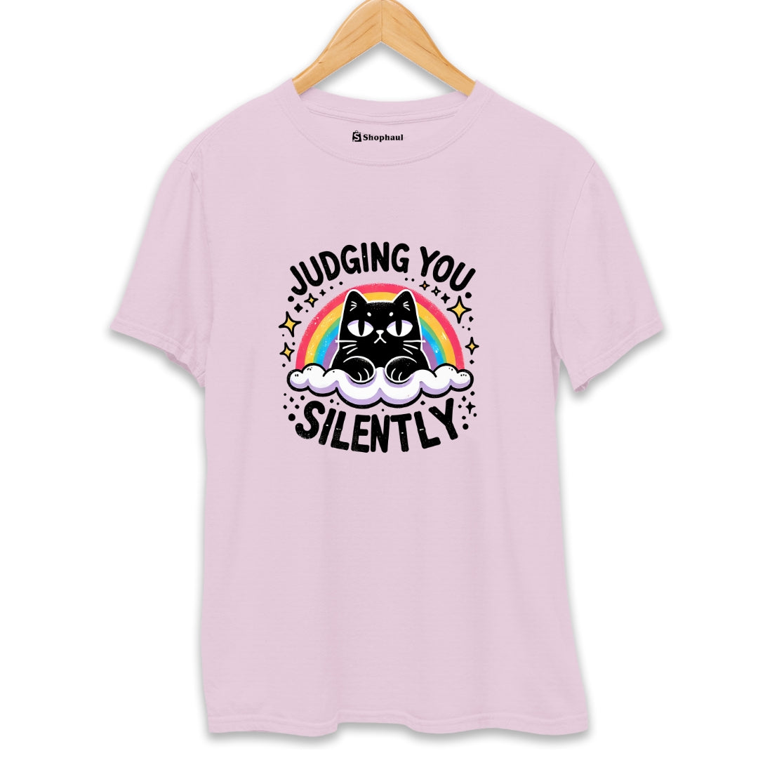 Judging you Silently Cat T-Shirt