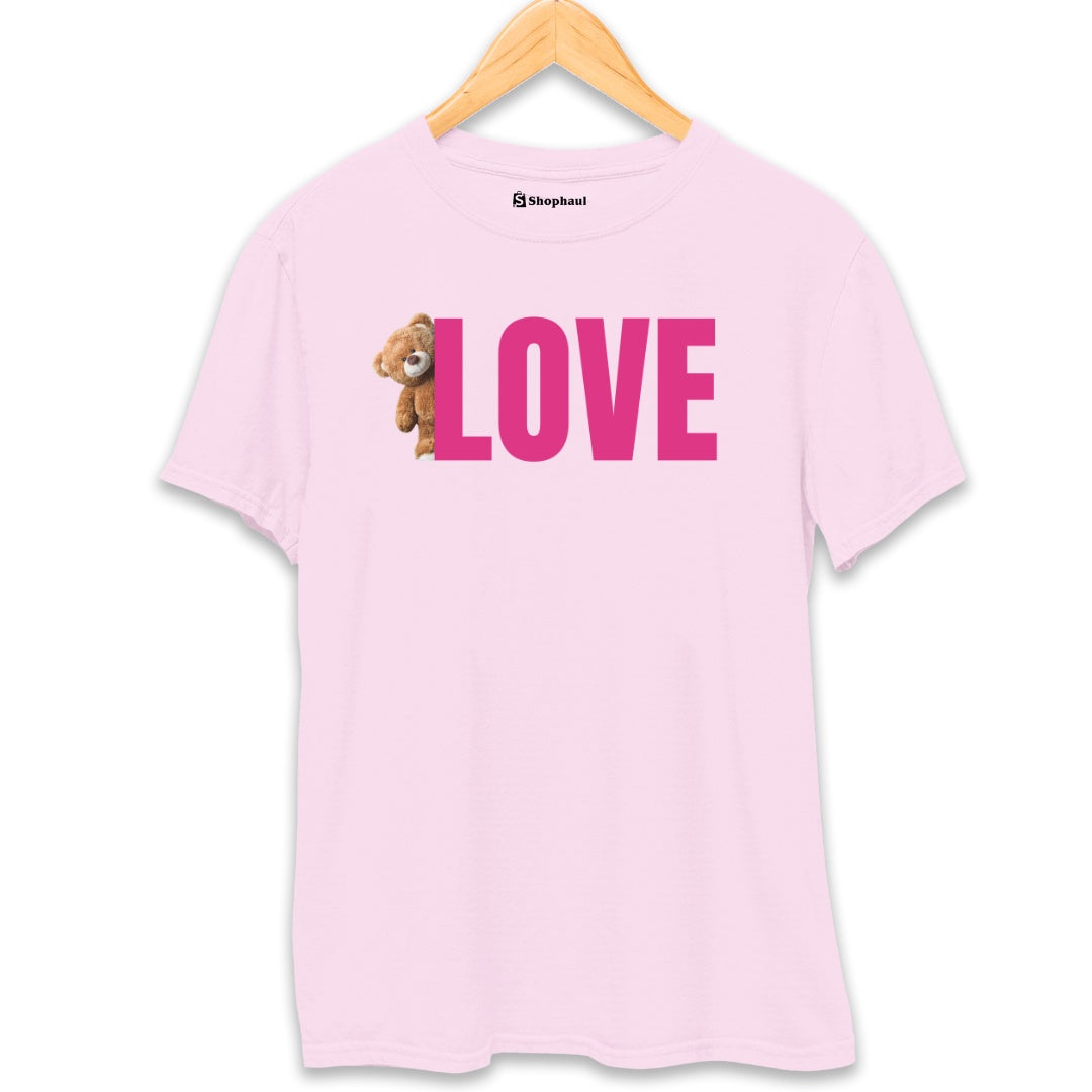 Teddy Love T-Shirt  Light-Baby-Pink-XXL