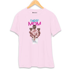 MOM of Girls T-Shirt  Light-Baby-Pink-XXL