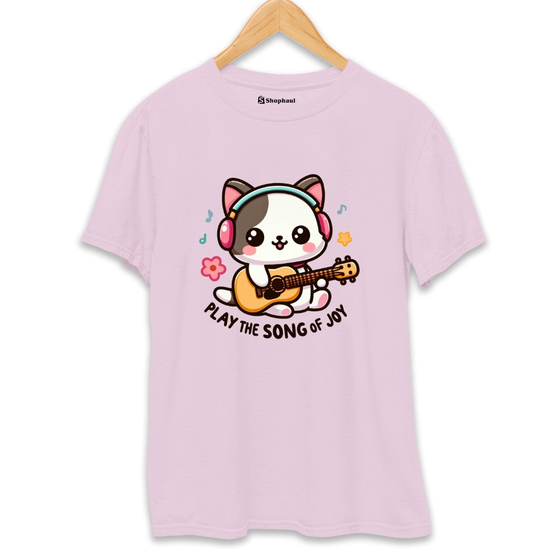 Play the Song of Joy Cat T-Shirt