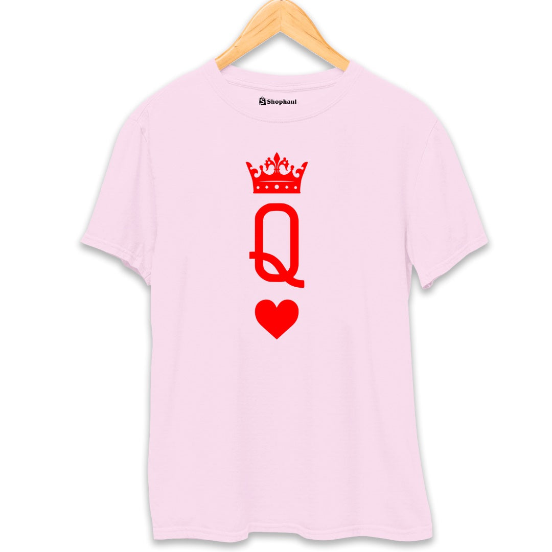 Couple - Queen T-Shirt  Light-Baby-Pink-XXL