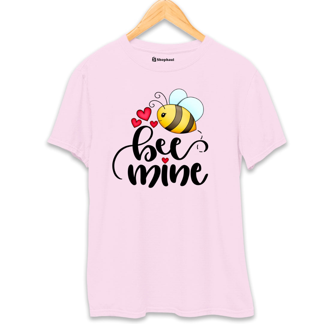 Bee Mine T-Shirt  Light-Baby-Pink-XXL