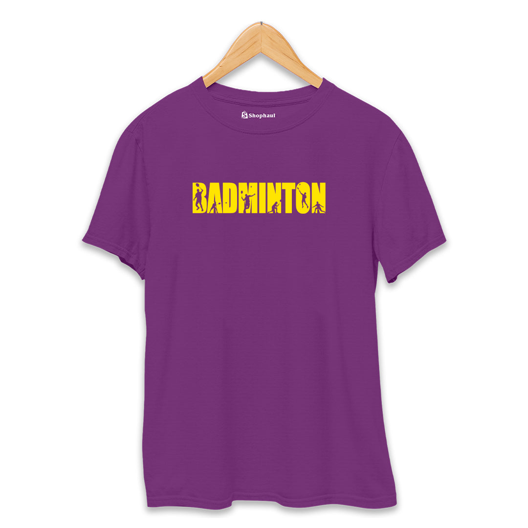 Badminton T-Shirt  Purple-XXL