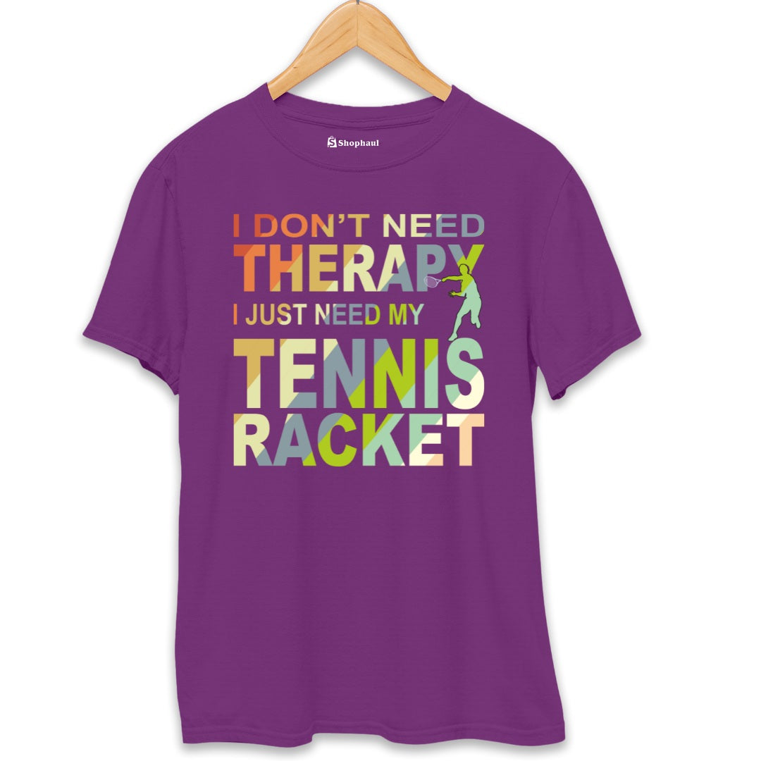 I Don't Need Therapy Tennis T-Shirt  Purple-XXL