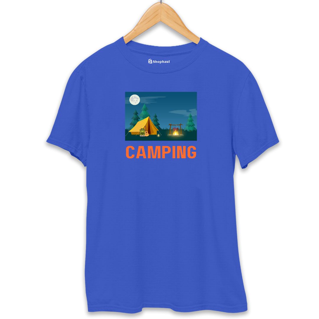 Camping T-Shirt  Royal-Blue-XXL