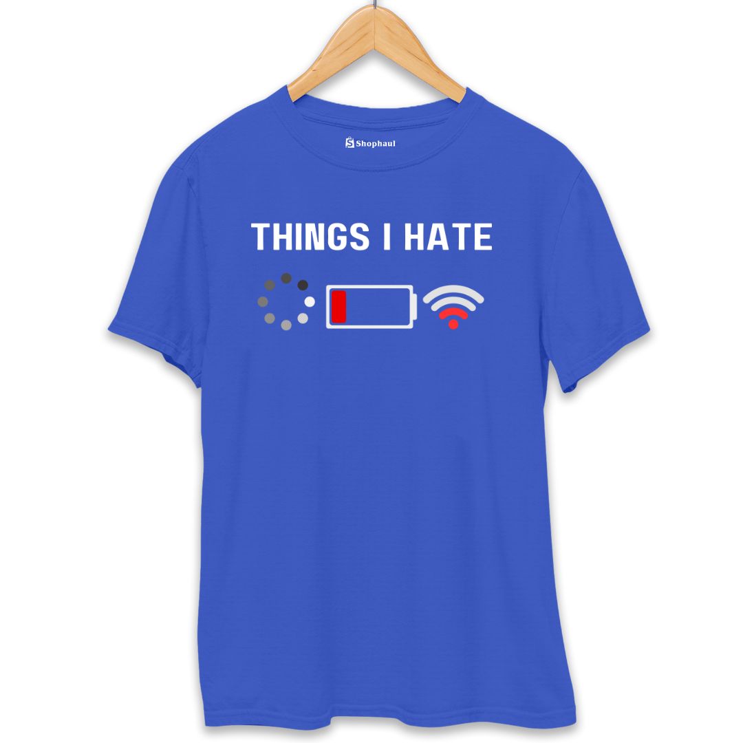 Things I hate Coding T-Shirt  Royal-Blue-XXL