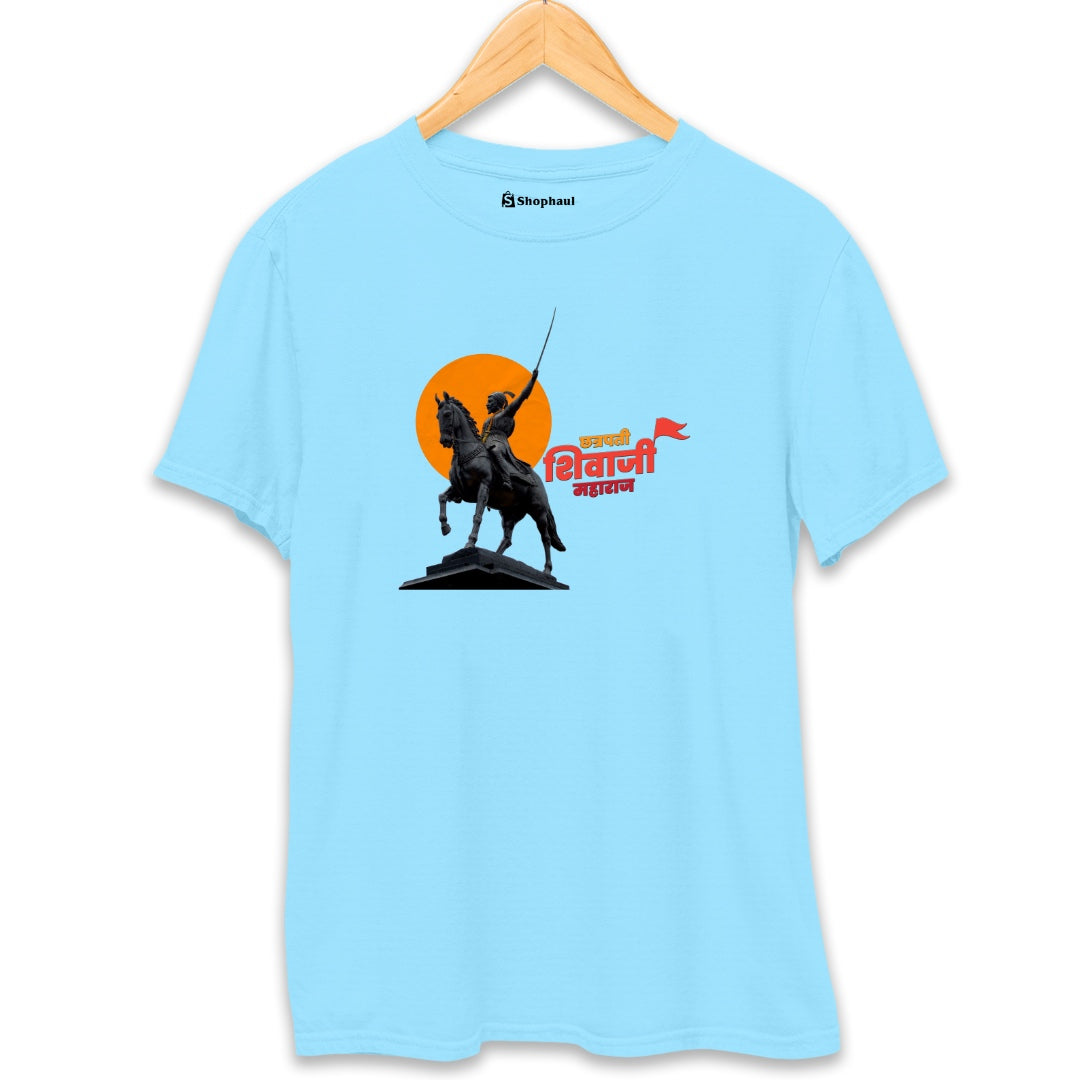 Chatrapati Shivaji T-Shirt  SkyBlue-XXL