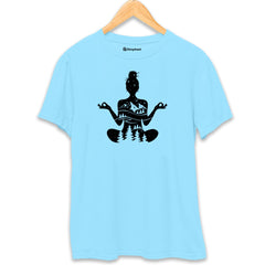 Star Yoga T-Shirt  SkyBlue-XXL