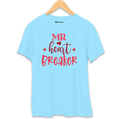 Mr Heart Breaker T-Shirt  SkyBlue-XXL