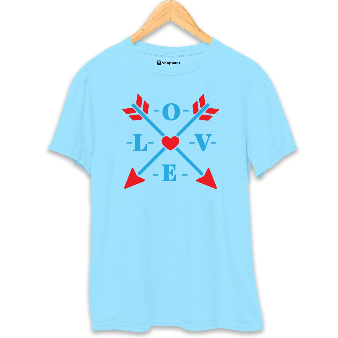 Love Arrows T-Shirt  SkyBlue-XXL