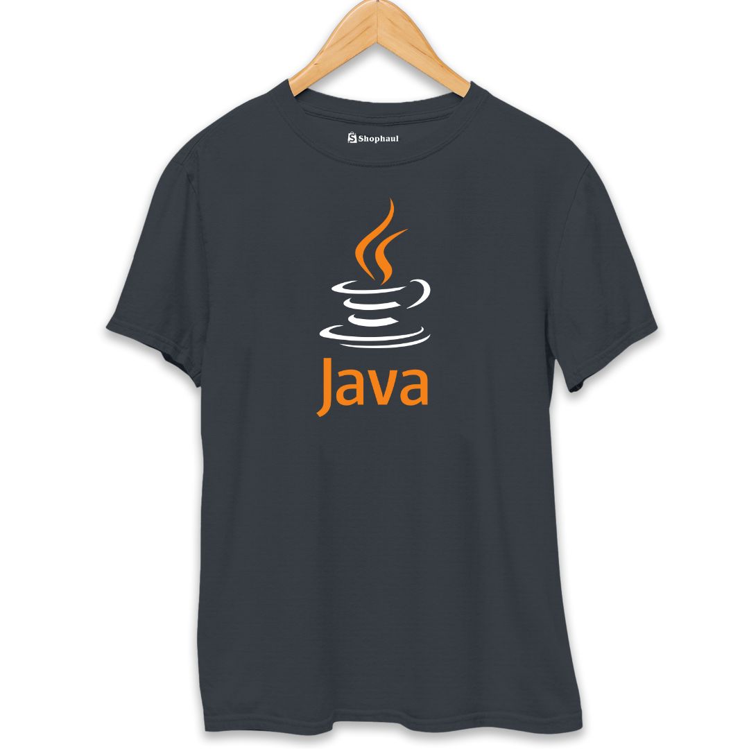 JAVA Coding T-Shirt  Steel-Grey-XXL