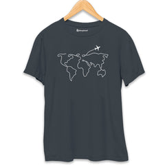 World Travel T-Shirt  Steel-Grey-XXL